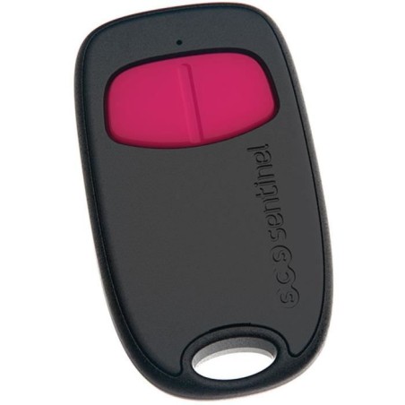 Télécommande 2 canaux - SCS SENTINEL - SimplyControl - Fuschia, portée 40m, fréquence 433.92 MHz, pile lithium CR2032 inclus