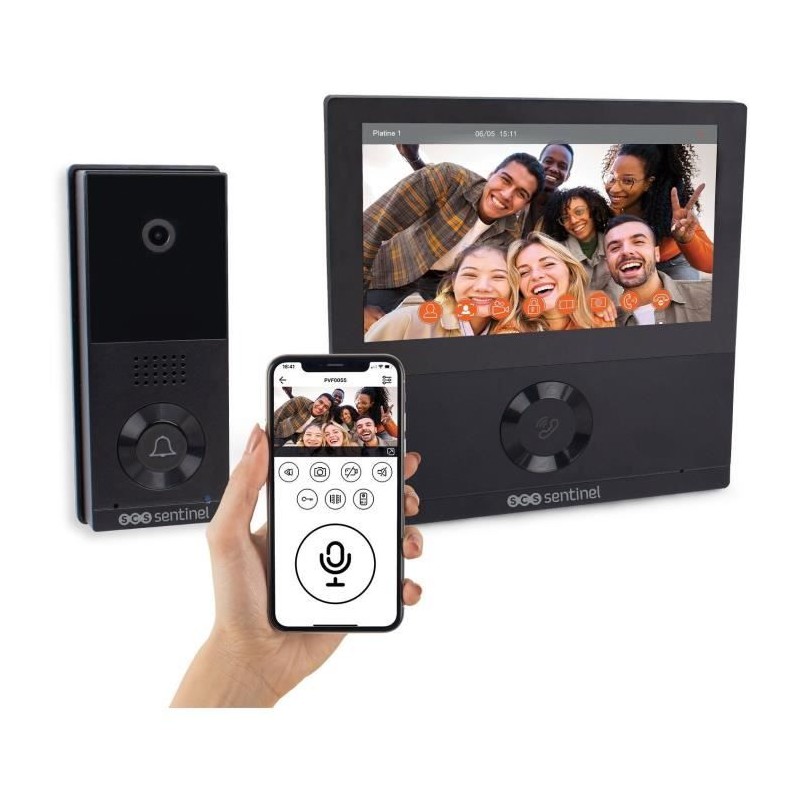 Interphone vidéo connecté filaire - SCS SENTINEL - VisioWifi - Visio