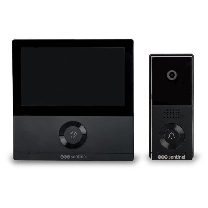 Interphone vidéo connecté filaire - SCS SENTINEL - VisioWifi - Vision nocturne - Noir Interphone vidéo connecté filaire - SCS SENTINEL - VisioWifi - Vision nocturne - Noir