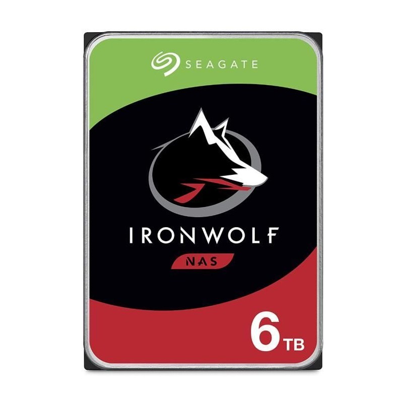 SEAGATE TECHNOLOGY - IronWolf - Disque dur interne 6To - Pour NAS Iron