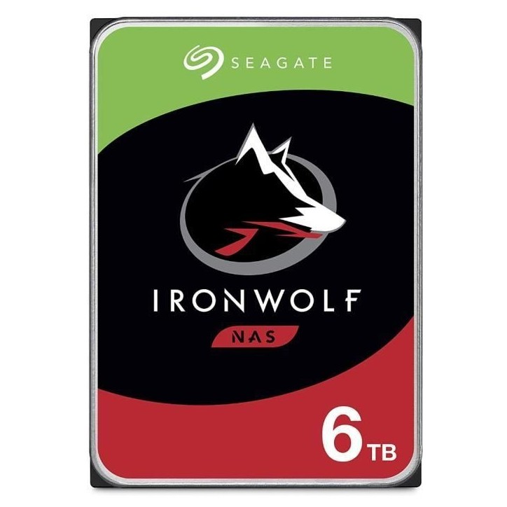 SEAGATE TECHNOLOGY - IronWolf - Disque dur interne 6To - Pour NAS IronWolf SEAGATE TECHNOLOGY - IronWolf - Disque dur interne 6To - Pour NAS IronWolf