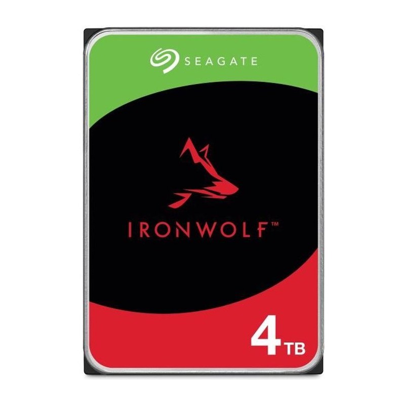 SEAGATE - Disque dur Interne - NAS IronWolf - 4To - 3.5 - 5400 tr/min