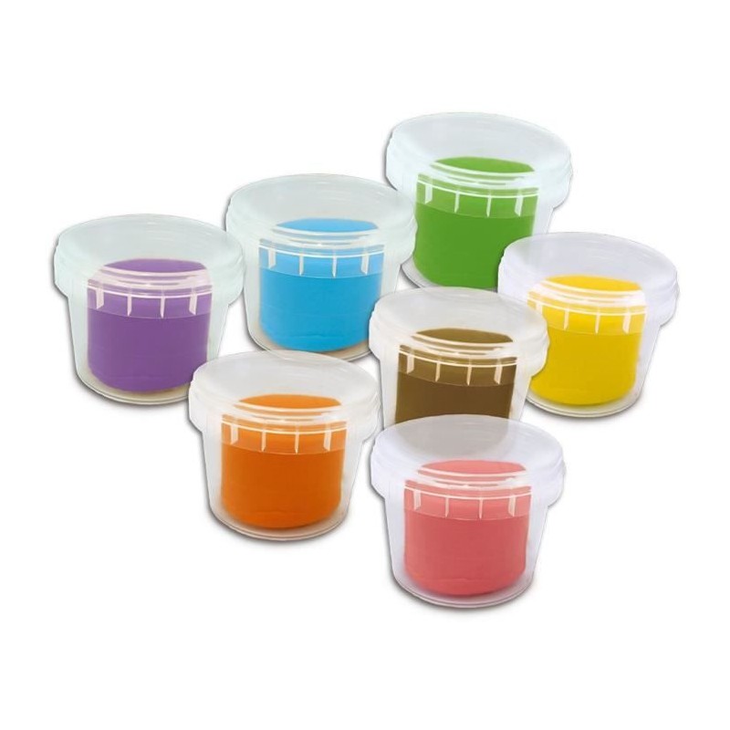 Kit de pâte a modeler géant écologique (7x90 g avec outils) Kit de pâte a modeler géant écologique (7x90 g avec outils)