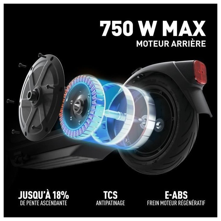 Trottinette électrique - Segway-Ninebot - E2 Pro - Pneus larges 10 - 750W Max - 35 km d'autonomie Trottinette électrique - Segway-Ninebot - E2 Pro - Pneus larges 10 - 750W Max - 35 km d'autonomie
