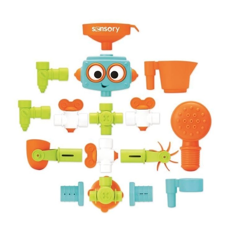 Jeu de bain bébé a construire - INFANTINO - Robot Senso - Multi-activités Jeu de bain bébé a construire - INFANTINO - Robot Senso - Multi-activités