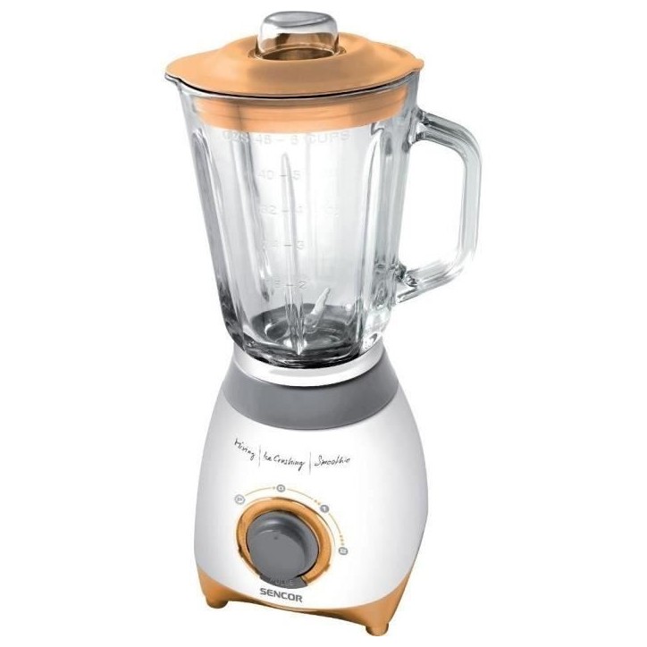 Bol mixeur blender - SENCOR - SBL 4370 - 500 Watt - 1,5 Litres - Orange Bol mixeur blender - SENCOR - SBL 4370 - 500 Watt - 1,5 Litres - Orange
