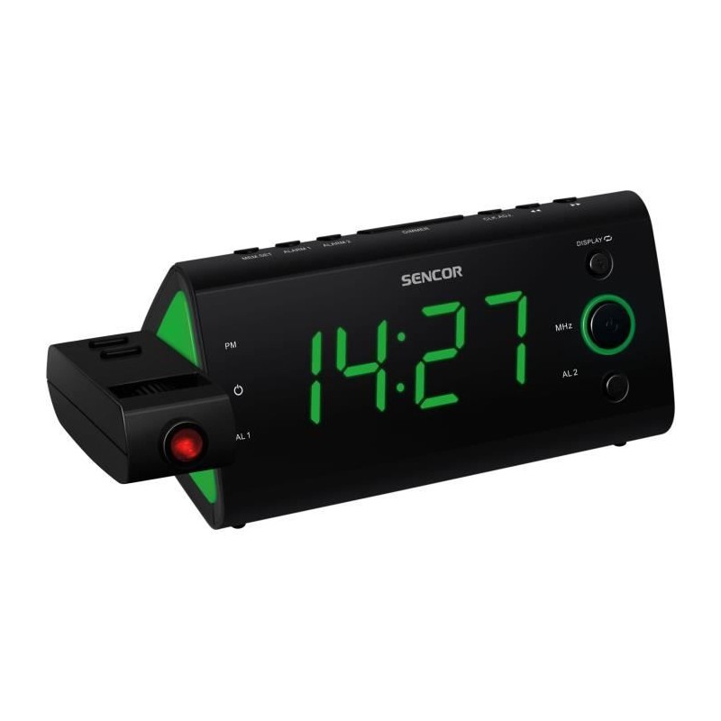 Radio-réveil - SENCOR - SRC 330 GN - Ecran LED 1,2? vert - Tuner FM - Radio-réveil - SENCOR - SRC 330 GN - Ecran LED 1,2? vert - Tuner FM -