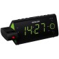 Radio-réveil - SENCOR - SRC 330 GN - Ecran LED 1,2? vert - Tuner FM - Projection heure - Noir
