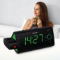 Radio-réveil - SENCOR - SRC 330 GN - Ecran LED 1,2? vert - Tuner FM - Projection heure - Noir