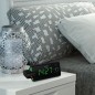 Radio-réveil - SENCOR - SRC 330 GN - Ecran LED 1,2? vert - Tuner FM - Projection heure - Noir