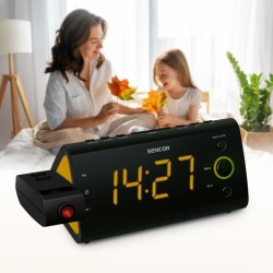 Radio-réveil - SENCOR - SRC 330 OU - Ecran LED 1,2? orange - Tuner FM