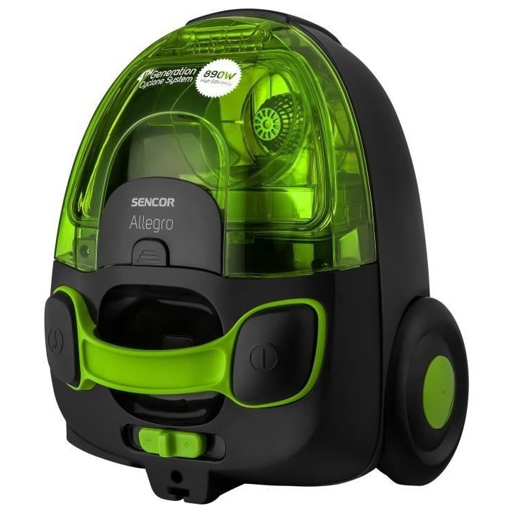 Aspirateur sans sac - SENCOR - SVC 510GR-EUE2 - Moteur ECO 890 W - 76 dBA - 1,5 L - Systeme cyclone - Vert Aspirateur sans sac - SENCOR - SVC 510GR-EUE2 - Moteur ECO 890 W - 76 dBA - 1,5 L - Systeme cyclone - Vert