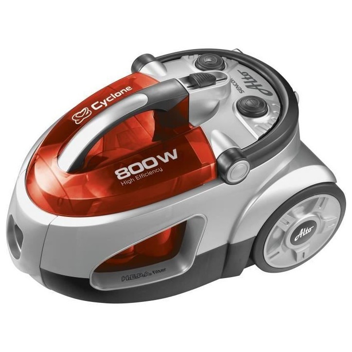 Aspirateur sans sac - SENCOR - SVC 730RD-EUE2 - Moteur ECO 800 W - 76 dBA - 1,5 L - Systeme Cyclone - Argent / Rouge Aspirateur sans sac - SENCOR - SVC 730RD-EUE2 - Moteur ECO 800 W - 76 dBA - 1,5 L - Systeme Cyclone - Argent / Rouge