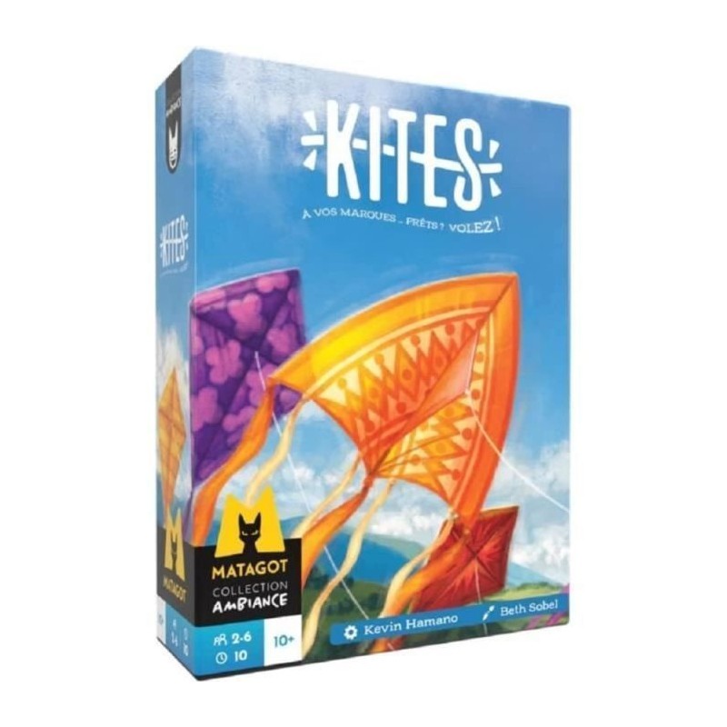 Kites - Asmodee - Jeu de cerfs-volants - Jeu de carte coopératif - De Kites - Asmodee - Jeu de cerfs-volants - Jeu de carte coopératif - De