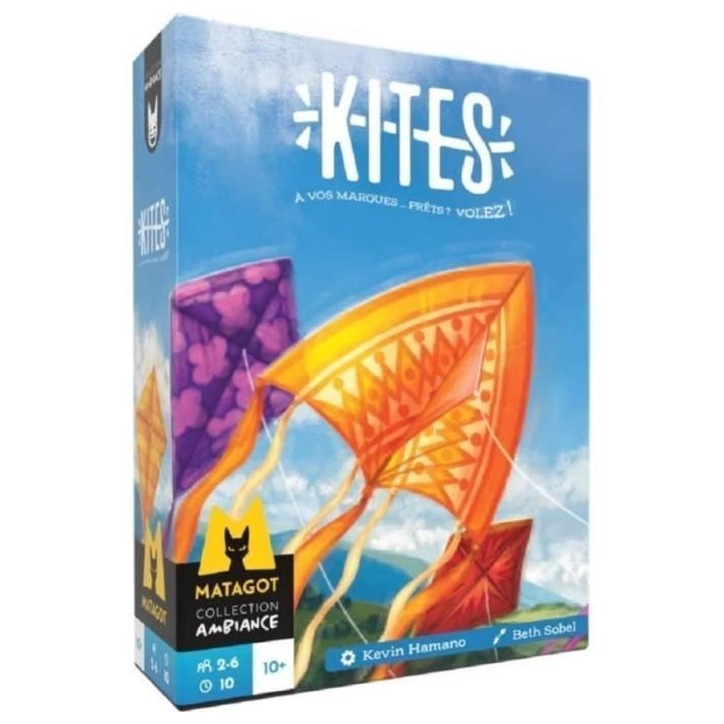 Kites - Asmodee - Jeu de cerfs-volants - Jeu de carte coopératif - Des 10 ans