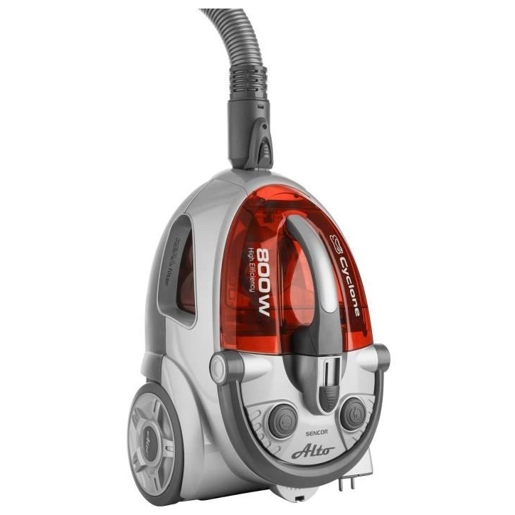 Aspirateur sans sac - SENCOR - SVC 730RD-EUE2 - Moteur ECO 800 W - 76 dBA - 1,5 L - Systeme Cyclone - Argent / Rouge Aspirateur sans sac - SENCOR - SVC 730RD-EUE2 - Moteur ECO 800 W - 76 dBA - 1,5 L - Systeme Cyclone - Argent / Rouge