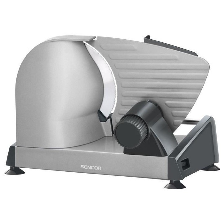 Trancheuse électrique - SENCOR - SFS 4050SS - 150 W - Epaisseur de tranche : jusqu'a 15 mm - Argent Trancheuse électrique - SENCOR - SFS 4050SS - 150 W - Epaisseur de tranche : jusqu'a 15 mm - Argent