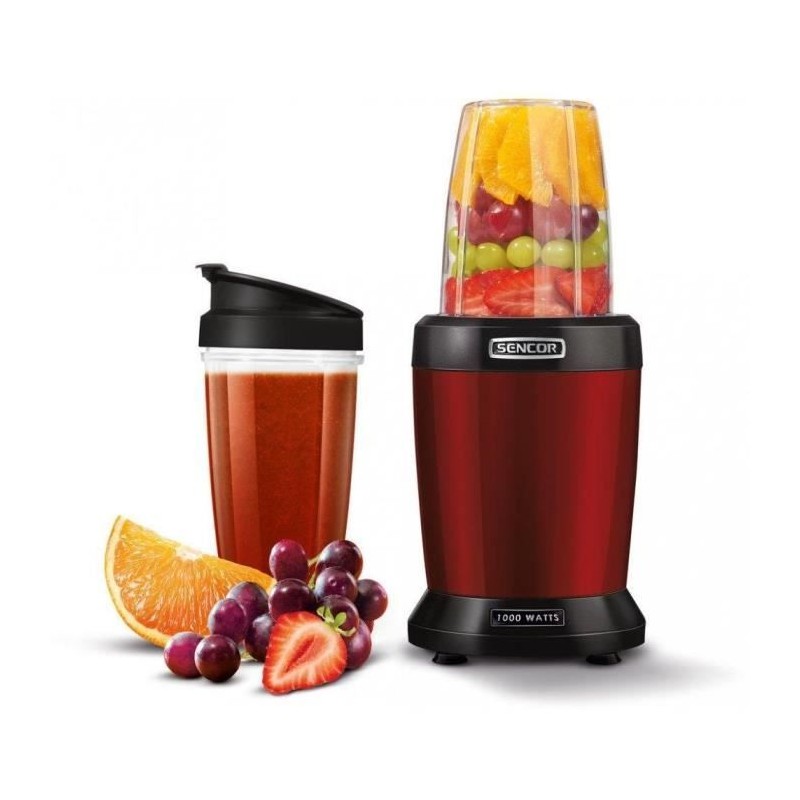Bol mixeur blender - SENCOR - SNB 4301RD - 1000 Watt - Rouge Bol mixeur blender - SENCOR - SNB 4301RD - 1000 Watt - Rouge