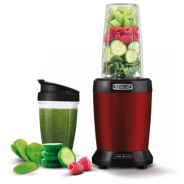 Bol mixeur blender - SENCOR - SNB 4301RD - 1000 Watt - Rouge Bol mixeur blender - SENCOR - SNB 4301RD - 1000 Watt - Rouge