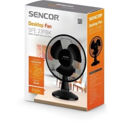 Ventilateur de bureau - Sencor - SFE 2311BK - 2 vitesses - Oscillation