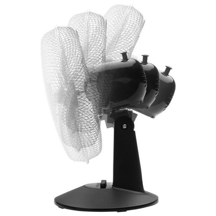 Ventilateur de bureau - Sencor - SFE 3011BK - 3 vitesses - Oscillation 90° - 30 cm de diametre Ventilateur de bureau - Sencor - SFE 3011BK - 3 vitesses - Oscillation 90° - 30 cm de diametre