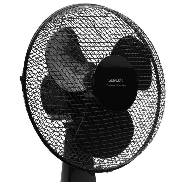Ventilateur de bureau - Sencor - SFE 3011BK - 3 vitesses - Oscillation 90° - 30 cm de diametre Ventilateur de bureau - Sencor - SFE 3011BK - 3 vitesses - Oscillation 90° - 30 cm de diametre