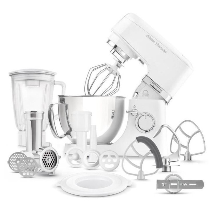 Robot pâtissier Sencor Kitchen Champion STM 6350WH - 1000 Watt - Blanc - 8 présélections - Bol 4.5L Robot pâtissier Sencor Kitchen Champion STM 6350WH - 1000 Watt - Blanc - 8 présélections - Bol 4.5L