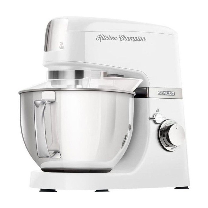 Robot pâtissier Sencor Kitchen Champion STM 6350WH - 1000 Watt - Blanc - 8 présélections - Bol 4.5L Robot pâtissier Sencor Kitchen Champion STM 6350WH - 1000 Watt - Blanc - 8 présélections - Bol 4.5L