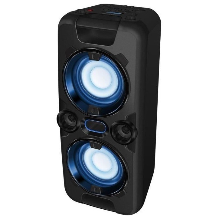 Enceinte audio sans fil - SENCOR - SSS 3800 - 60 W - 30 radios FM - Bluetooth - Lumieres LED clignotantes - Noir