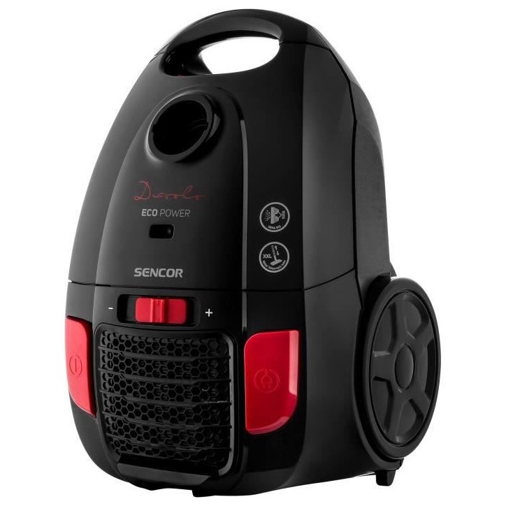 Aspirateur traineau avec sac - SENCOR - SVC 6001BK - EUE3 - 700 W - 78 dB - 3 L - Noir Aspirateur traineau avec sac - SENCOR - SVC 6001BK - EUE3 - 700 W - 78 dB - 3 L - Noir