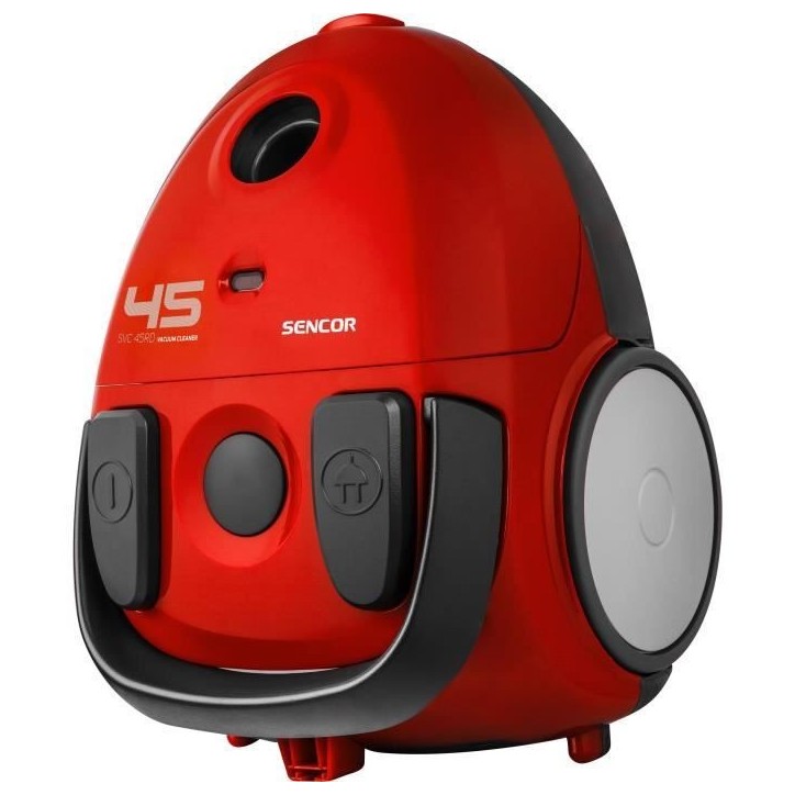 Aspirateur traîneau avec sac - SENCOR - SVC 45RD-EUE3 - Moteur ECO 850 W - 79 dBA - 1,5 L - Rouge Aspirateur traîneau avec sac - SENCOR - SVC 45RD-EUE3 - Moteur ECO 850 W - 79 dBA - 1,5 L - Rouge