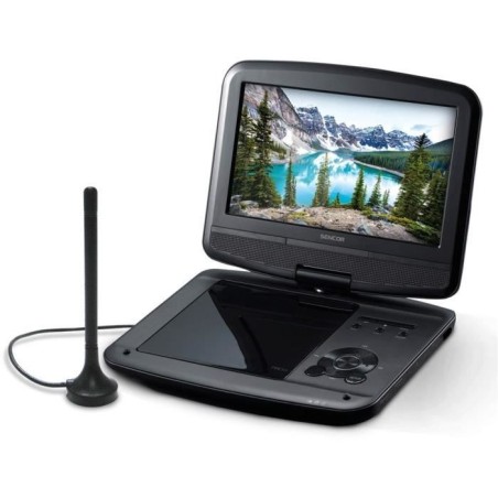 Lecteur DVD/TV portable - SENCOR - SPV 7926T - Ecran 9 - Port USB et lecteur carte SD - Noir