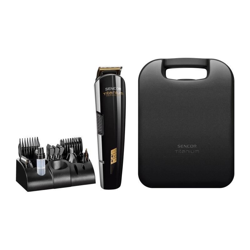 Tondeuse a cheveux professionnelle - SENCOR - SHP 8305BK - 12 accessoi Tondeuse a cheveux professionnelle - SENCOR - SHP 8305BK - 12 accessoi
