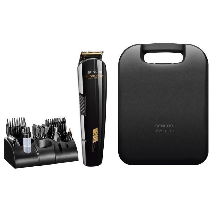 Tondeuse a cheveux professionnelle - SENCOR - SHP 8305BK - 12 accessoires - Noir Tondeuse a cheveux professionnelle - SENCOR - SHP 8305BK - 12 accessoires - Noir