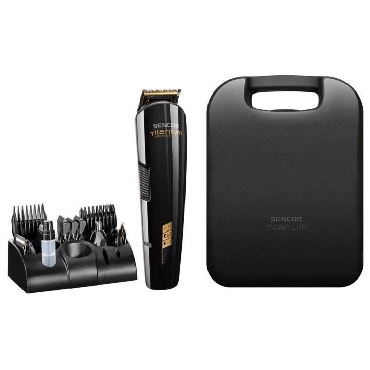 Tondeuse a cheveux professionnelle - SENCOR - SHP 8305BK - 12 accessoires - Noir Tondeuse a cheveux professionnelle - SENCOR - SHP 8305BK - 12 accessoires - Noir
