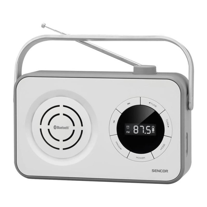 Récepteur radio portable PLL FM avec BT, USB, Micro SD et AUX - Senco Récepteur radio portable PLL FM avec BT, USB, Micro SD et AUX - Senco