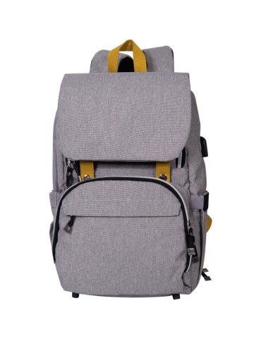 BABY ON BOARD Sac a dos a langer FREESTYLE yellowstone - gris/moutarde