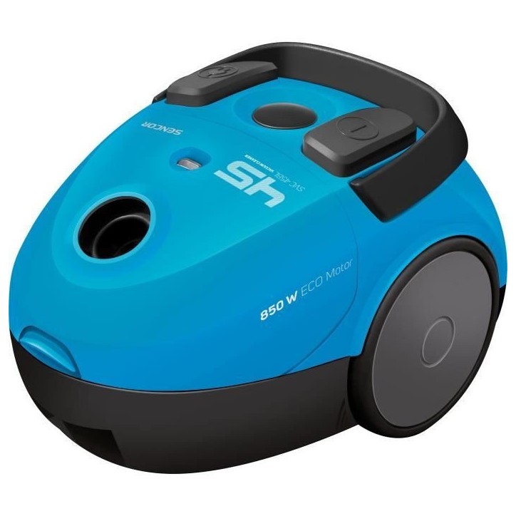 Aspirateur traîneau avec sac - SENCOR - SVC 45BL-EUE3 - Moteur ECO 850 W - 79 dBA - 1,5 L - Bleu