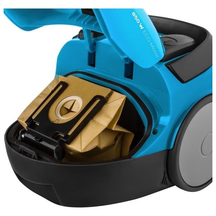 Aspirateur traîneau avec sac - SENCOR - SVC 45BL-EUE3 - Moteur ECO 850 W - 79 dBA - 1,5 L - Bleu