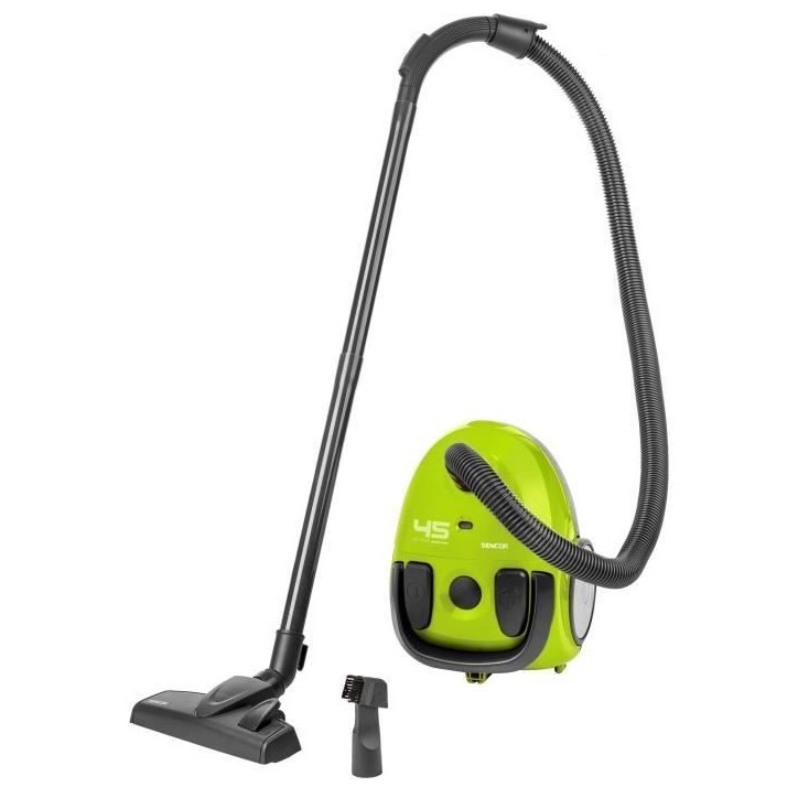 Aspirateur traîneau avec sac - SENCOR - SVC 45GR-EUE3 - Moteur ECO 850 W - 79 dBA - 1,5 L - Vert