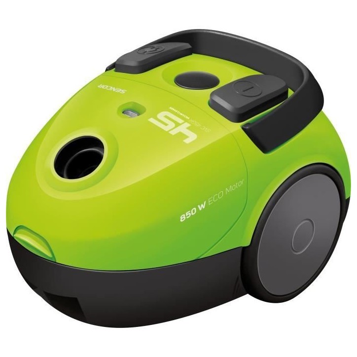 Aspirateur traîneau avec sac - SENCOR - SVC 45GR-EUE3 - Moteur ECO 850 W - 79 dBA - 1,5 L - Vert
