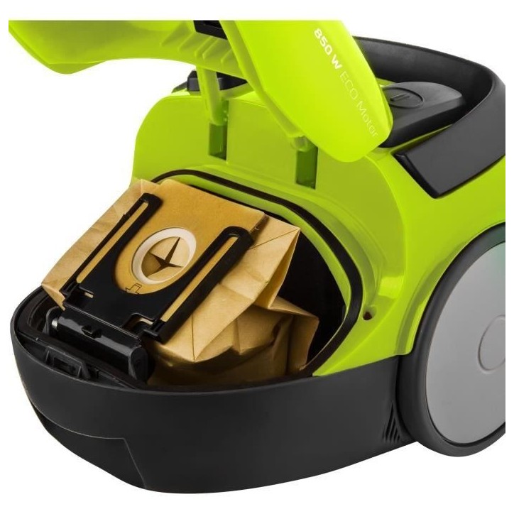 Aspirateur traîneau avec sac - SENCOR - SVC 45GR-EUE3 - Moteur ECO 850 W - 79 dBA - 1,5 L - Vert