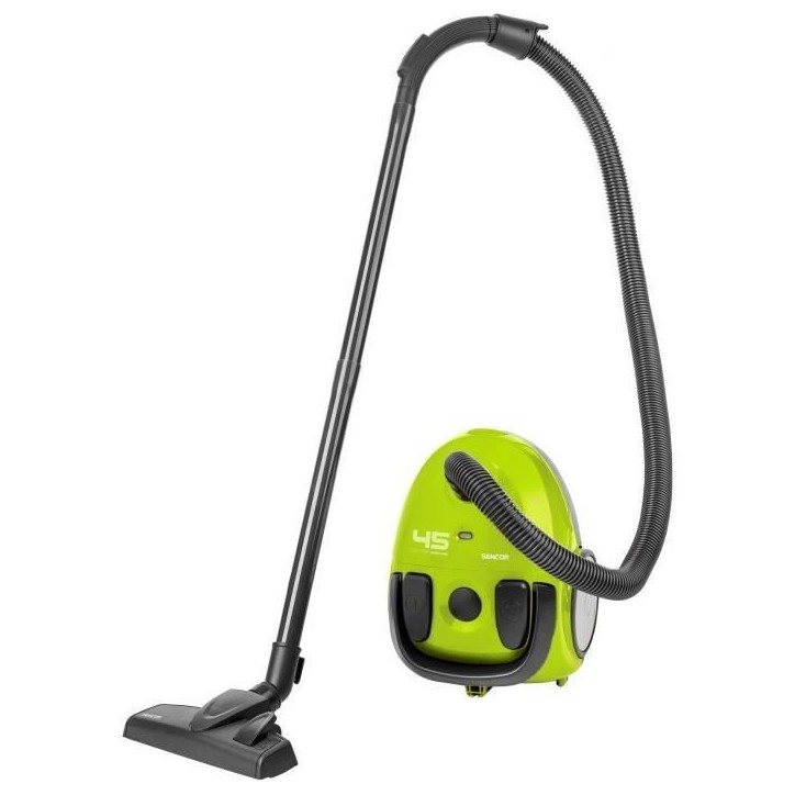 Aspirateur traîneau avec sac - SENCOR - SVC 45GR-EUE3 - Moteur ECO 850 W - 79 dBA - 1,5 L - Vert