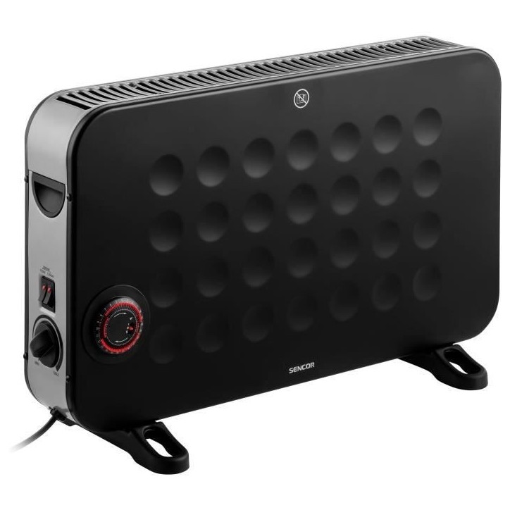 Radiateur - SENCOR - SCF 2101BK - 2000 W - 3 niveaux - Minuterie - Noir