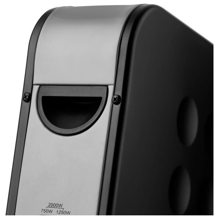 Radiateur - SENCOR - SCF 2101BK - 2000 W - 3 niveaux - Minuterie - Noir