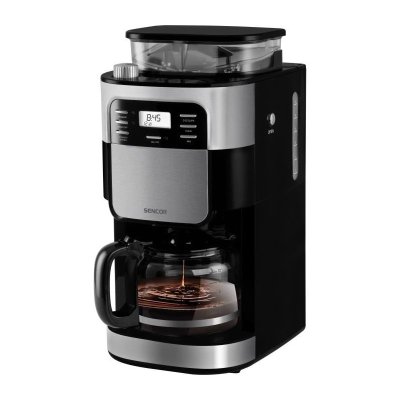 Machine a café - SENCOR - SCE 7000BK - 1,5 L - 900 W - Noir Machine a café - SENCOR - SCE 7000BK - 1,5 L - 900 W - Noir