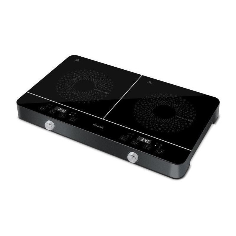Plaque de cuisson a double induction - SENCOR - SCP 4201GY - 3500 W - Plaque de cuisson a double induction - SENCOR - SCP 4201GY - 3500 W -