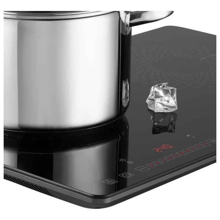 Plaque de cuisson a induction - SENCOR - SCP 4501BK - 3400 W - 2 foyers - Ultra fin - Noir