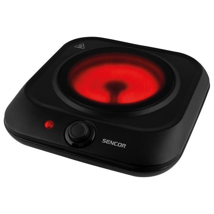 Plaque de cuisson infrarouge - SENCOR - SCP 1763BK - 1200 W - 1 foyer - Noir
