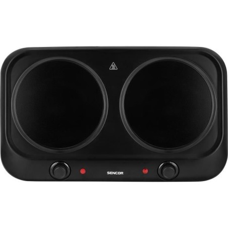 Plaque de cuisson infrarouge - SENCOR - SCP 2263BK - 2400 W - 2 foyers - Noir